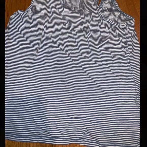 blue and white striped tank top - Picture 2 of 2